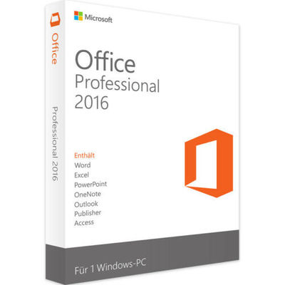Profissional de embalagem varejo original de Microsoft Office 2016