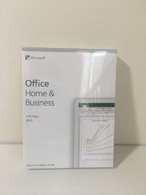 DVD/casa e negócio de Microsoft Office 2019 embalagem do cartão