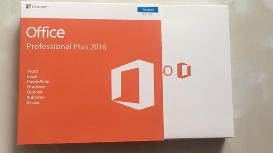 Ativação em linha 1pc Microsoft Office 2016 pro mais o cartão de DVD