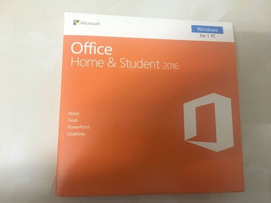 1pc embalam a casa de Microsoft Office 2016 e o estudante Retail Key